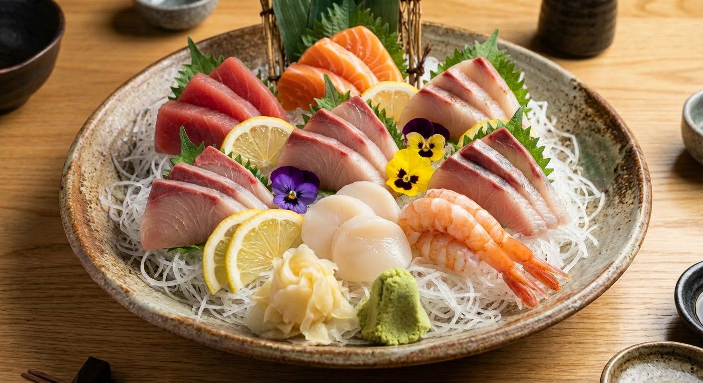 Sashimi platter at Momo Sushi