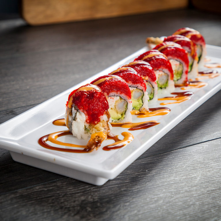 Special sushi roll at Momo Sushi